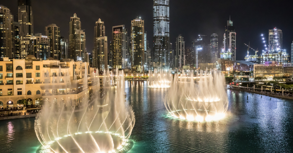 Dubai Fountain Show - Dubai 4 Day Itinerary