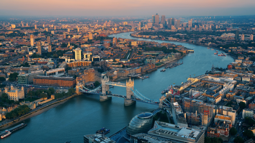 London Aerial View - 1 week London Itinerary