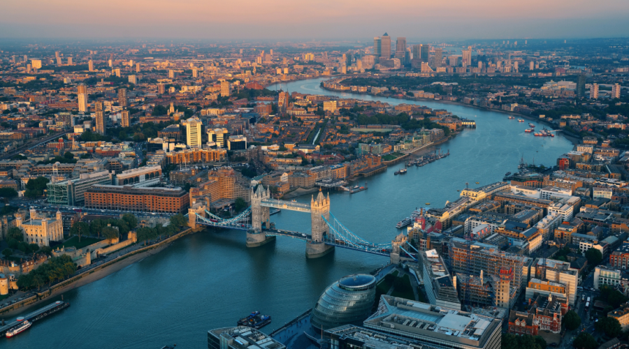 London Aerial View - 1 week London Itinerary